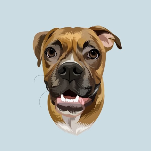 Custom Pet Portrait - Personalized Artwork for Your Beloved Pet