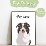 Custom Hand Drawn Pets Cartoon Portrait