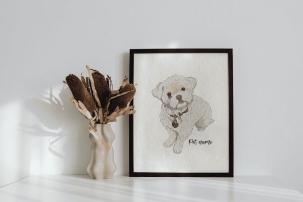 Hand Drawn Watercolor Pet Portraits - Image 9