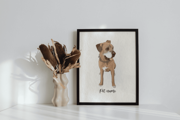 Hand Drawn Watercolor Pet Portraits - Image 5