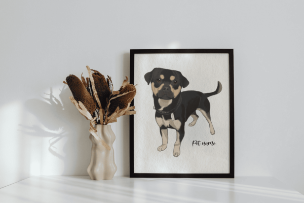 Hand Drawn Watercolor Pet Portraits - Image 4