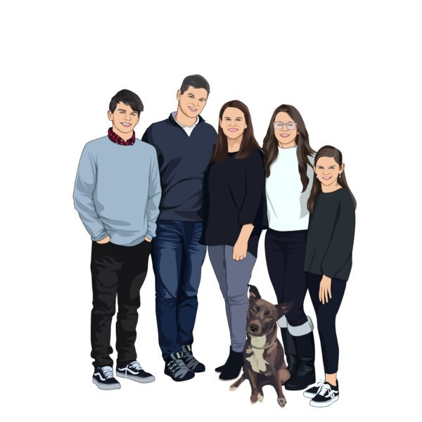 Custom Faceless Portrait - Unique and Personalized Portrait Art - Image 5