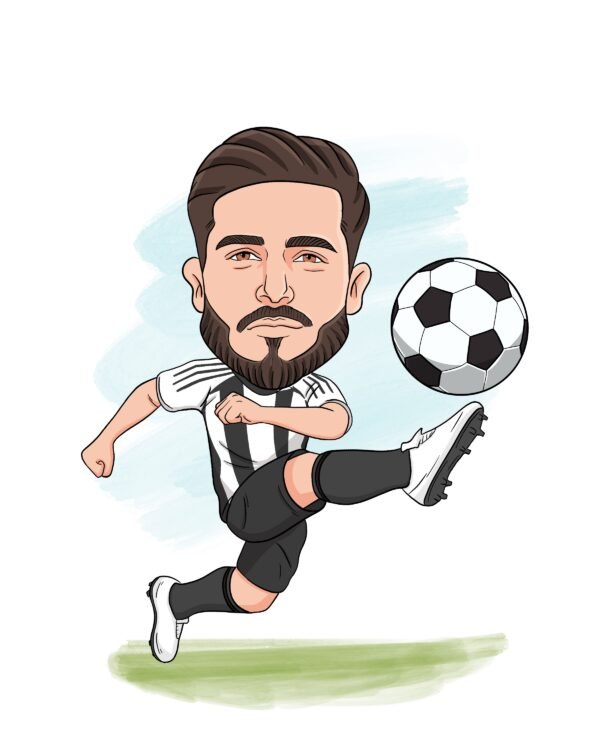 Caricature Football - Custom Football Player Caricatures - Image 5