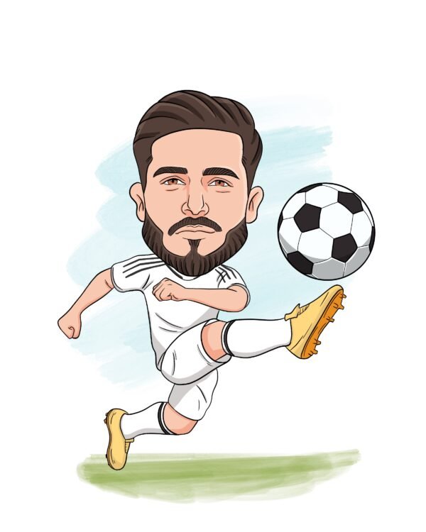 Caricature Football - Custom Football Player Caricatures - Image 6