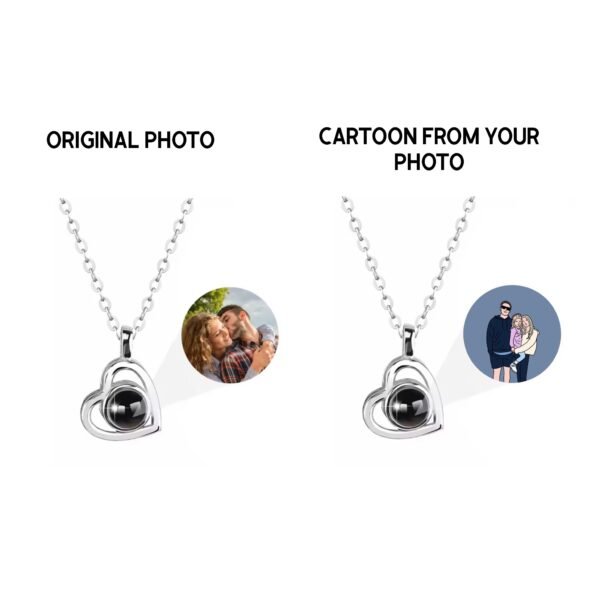 Custom Photos Paw Necklace - Image 2