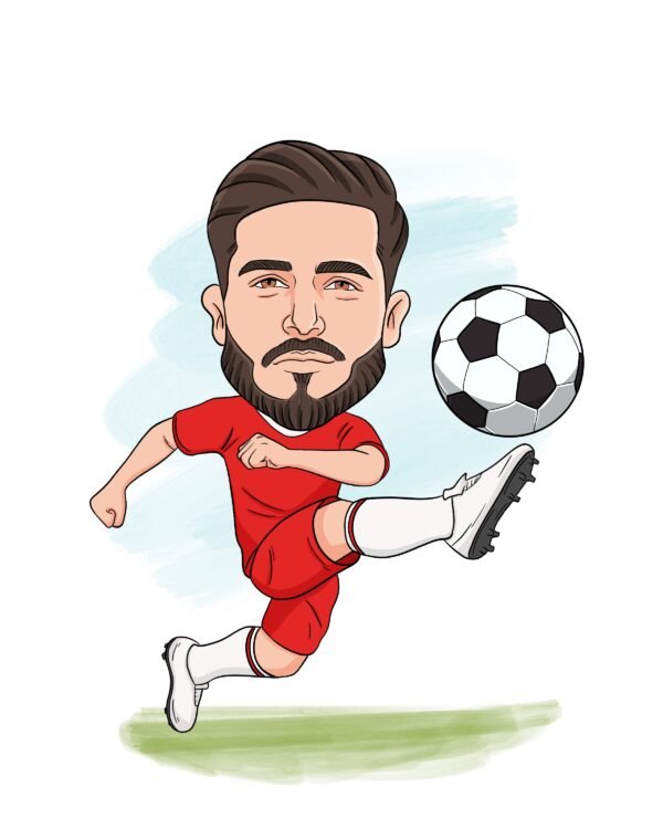 Caricature Football - Custom Football Player Caricatures - Image 7