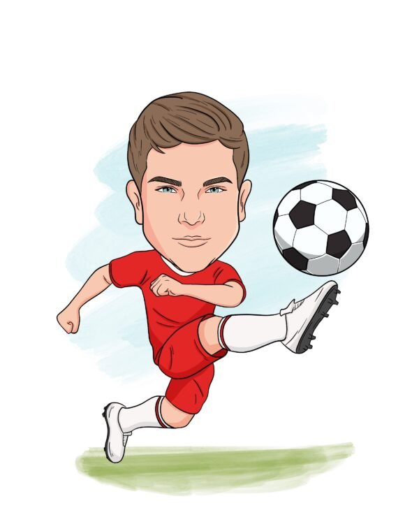 Caricature Football - Custom Football Player Caricatures - Image 2